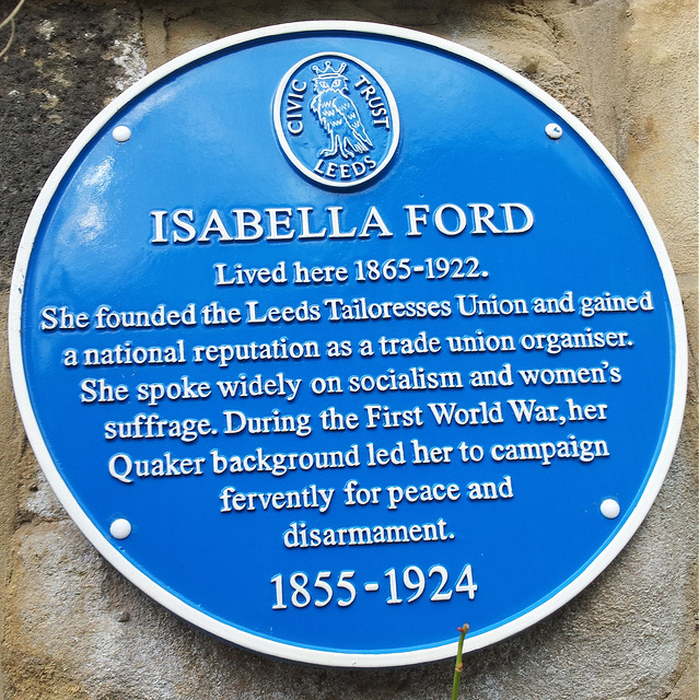 Isabella Ford blue plaque